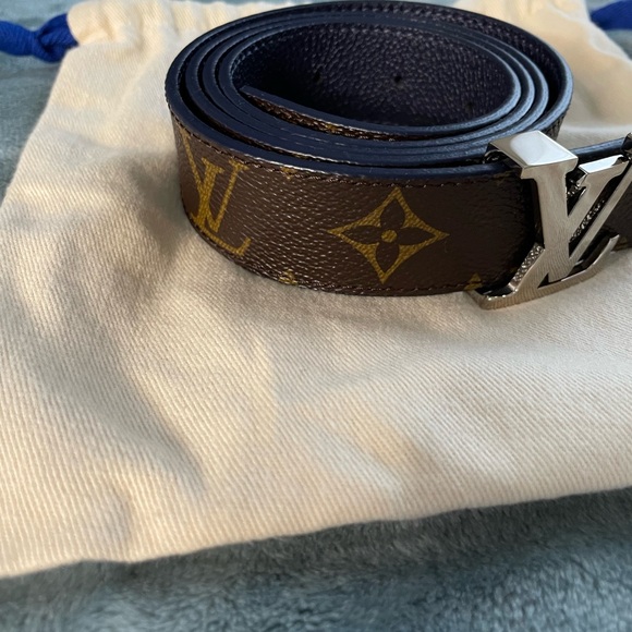 Black Monogram Canvas Reversible LV Initiales - Picture 9 of 10